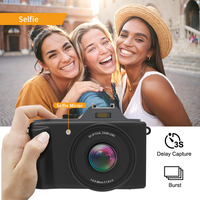 Kamera Digital Spesifikasi Tinggi dengan Zoom Optik 6X Asli Resolusi 2.7K Anti-Goyang Layar IPS 3.0'' Sensor CMOS Kartu SD Perekam Video