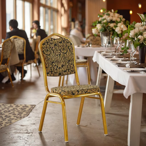 Commercio all'ingrosso mobili a buon mercato struttura in ferro da pranzo sedie in metallo banchetto sedie di nozze per eventi alberghieri - Product Image 2