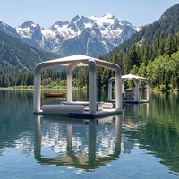 Canapé flottant gonflable, île flottante, PVC de qualité commerciale, vente directe d'usine, loisirs en plein air, usage familial