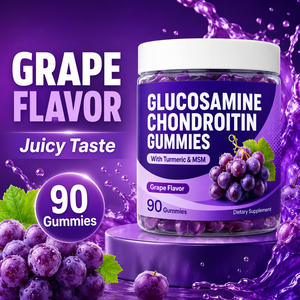 Joint Support Glucosamine Chondroitin Dietary Supplement <b>Gummy</b> <b>Candy</b> for Adults-Improved Bone Density - Product Image 3