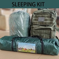 Kit de survie professionnel portable pour 2-3 personnes, équipement de plein air, sac de couchage, tente de camping, randonnée, voyage d'urgence 72 heures