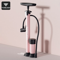 TOSUOD Aluminum Alloy Gauge bicycle air Pump Inflator Womens Household Electric Bike Pump Universal air Hose