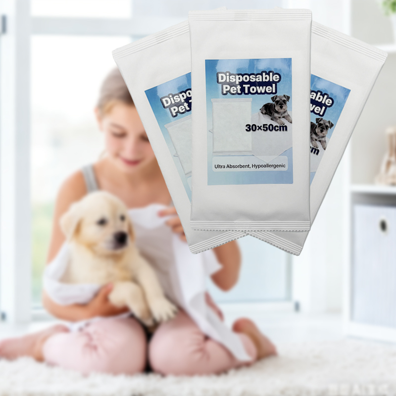 Individually Wrapped Disposable Pet Towel Quick