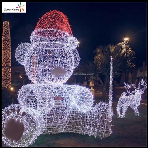 Luces LED Impermeables con Motivo de Oso para Decoraciones Navideñas, de San Valentín y Diwali para Exteriores - Clasificación IP44, 2700K, Blanco Cálido, Fácil Instalación - Product Image 6