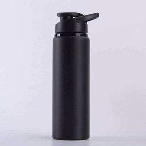 Vaso Térmico de Acero Inoxidable de 700 ml, Doble Pared Aislada, con Tapa, Botella de Agua de Viaje, Diseño Minimalista Negro y Azul - Product Image 3