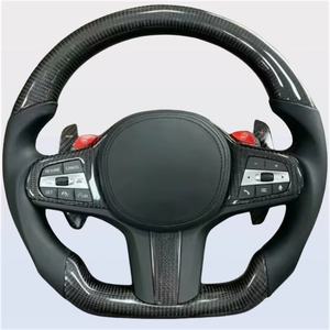Volante Deportivo Personalizado de Fibra de Carbono y Cuero para BMW Serie 3 G20 G30 G21 G22 G23 320i 325i 330i M3 M4 X6 <span class=keywords><strong>X5</strong></span> M2 - Product Image 1