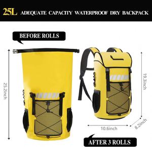 Échantillon gratuit : Nouveau sac à dos étanche élégant en bâche recyclée 500D PVC pour activités de plein air - Product Image 6