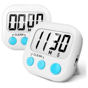 Modern Plastic Screen Countdown Cooking <b>Kitchen</b> <b>Timers</b> with LED Display Loud Alarm Magnetic Design - Product Image 1