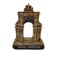 Souvenir touristique personnalisé célèbre bâtiment statue modèle résine miniature 3d bâtiment figurine