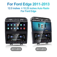 Radio Multimedia NaviHua de 12 Pulgadas con GPS, Navegación, Unidad Principal de Audio, Panel de Control de Aire Acondicionado para Ford Edge 2009-2014