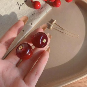 Fashion <b>Red</b> Cherry Fashion Stud <b>Earrings</b> Fine Jewelry Drop Korean Fruit <b>Earrings</b> - Product Image 3
