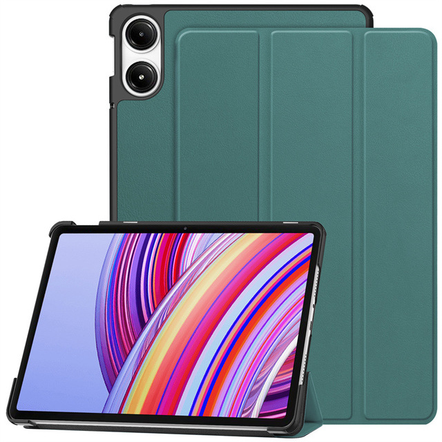 Wholesale Tri-fold Magnetic Auto Sleep PU Leather Case for Redmi Pad Pro Tablet Trifold Cover with Pen Slot for Xiaomi 5 6 Pad