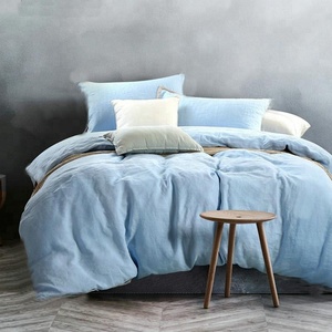 Linge de <span class=keywords><strong>lit</strong></span> 100% pur <span class=keywords><strong>lin</strong></span> français <span class=keywords><strong>housse</strong></span> de couette définit la taille du client ensembles de literie - Product Image 2