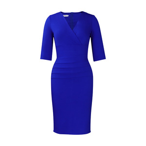 Vêtements pour femmes à col en V élégants et à jupe ample, style africain grande taille, pour l'exportation transfrontalière, disponibles sur <span class=keywords><strong>site</strong></span> indépendant - Product Image 4