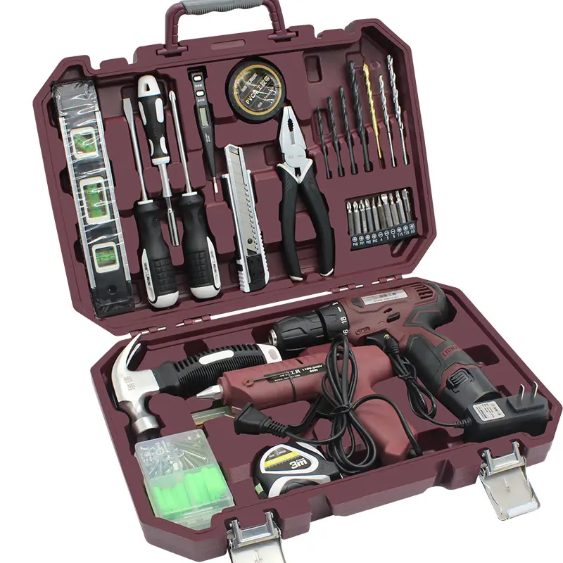 139Pcs Household Professional Power Mechanics Drill Machine Car Repair Hand Screwdriver Electric Tools Kit Set For Home
