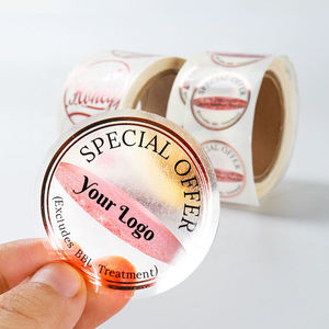 Custom Die Cut Sticker for Packaging <strong>Labels</strong> Gold Foil Logo Waterproof <strong>Transparent</strong> Vinyl Brand RoHS Compliant - Product Image 5