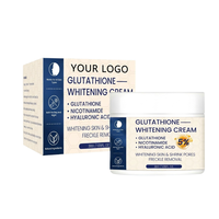 Crème éclaircissante au glutathion en marque privée OEM avec nicotinamide, acide hyaluronique, crème rajeunissante pour le visage
