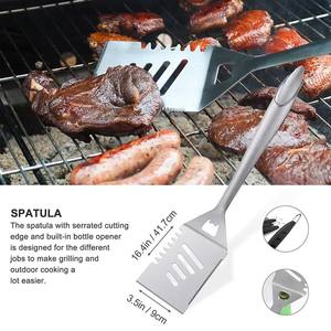 Ensemble d'outils <span class=keywords><strong>de</strong></span> barbecue en acier inoxydable portable pour l'extérieur, 5 pièces, avec sac en tissu Oxford, <span class=keywords><strong>spatule</strong></span> <span class=keywords><strong>de</strong></span> barbecue <span class=keywords><strong>de</strong></span> haute qualité - Product Image 4