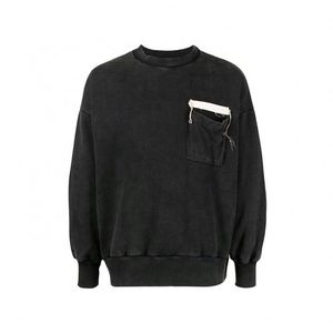 Custom Mens <b>Sweatshirt</b> With Pocket Vintage Heavyweight Oversize <b>Plain</b> <b>Sweatshirt</b> 2025 - Product Image 1