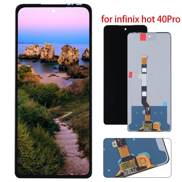 Wholesale Factory Price LCD Display for Infinix Hot 40 Pro X6837 Full Touch Screen Digitizer Assembly Mobile Phone Repair Parts