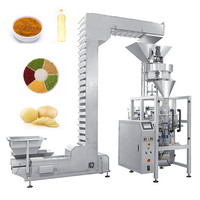 Machine automatique de remplissage et de scellage de forme de sucre, 4, 10, 14 têtes, peseur de fruits, Quad Pack et Vertical, pour poudre