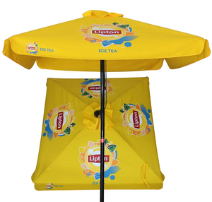 Parapluie de jardin personnalisé avec logo personnalisé à faible quantité minimale de commande: conception à double toit coupe-vent, auvent UPF50 + avec <span class=keywords><strong>accessoires</strong></span> de remplacement - Product Image 4