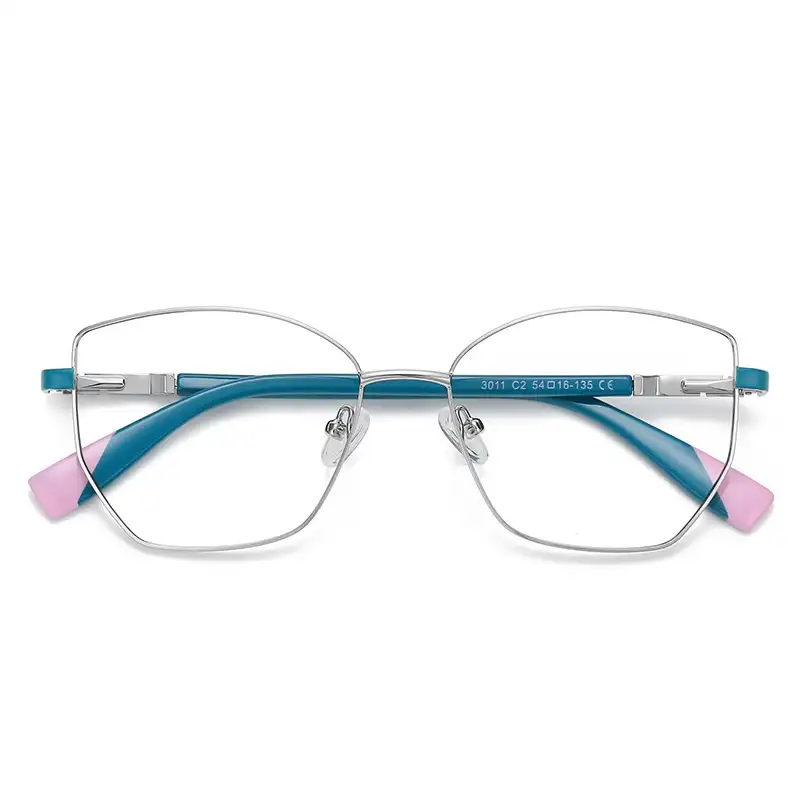 2022 New Arrive Luxury Spring Hinge Female Frame Prescription Eyeglasses Rainbow Colorful Eyeglass Frames For Woman