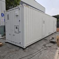 Système de stockage d'énergie par batterie LiFePO4 conteneurisé BESS 1MWh-5MWh, hybride solaire-éolien, réseau RS485, refroidissement liquide BOX-E001 OEM