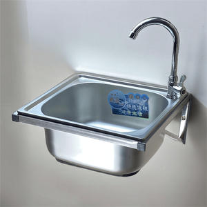 Fregadero de Pared de Acero Inoxidable Lida, de un Solo Tazón, Superficie Pulida, Ecológico, para Cocina y Baño - Product Image 1