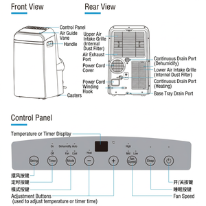 Climatiseur mobile de grande capacité 12000 BTU, très demandé en usine, pour usage domestique, portable, double fonction (froid et chaud) - Product Image 5