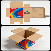 Boîte de déménagement en carton ondulé grande capacité avec poignée pour le rangement et l'emballage des bagages