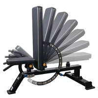 Banc de musculation réglable commercial, chaise d'entraînement combinée pour la force, appareil d'entraînement sportif intérieur, chaise d'exercice avec haltères