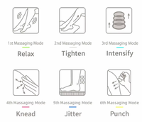 Masseur de pieds électrique portable pliable EMS avec télécommande sans fil, rechargeable par USB, batterie au lithium, physiothérapie infrarouge