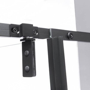 Paroi <span class=keywords><strong>de</strong></span> douche en verre trempé noir à cadre complet 137x755mm pour hôtel, avec charnières modernes, <span class=keywords><strong>de</strong></span> l'usine <span class=keywords><strong>Suez</strong></span>, pour cabine <span class=keywords><strong>de</strong></span> douche fermée - Product Image 6