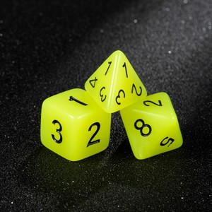 Juego <span class=keywords><strong>de</strong></span> Dados Clásicos Amarillo Limón para Dungeons and Dragons, con Numeración Negra Intensa para Juegos <span class=keywords><strong>de</strong></span> Rol Pathfinder, 7 Piezas, Pro Hub Art - Product Image 5
