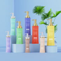 120ml 150ml 200ml 350ml 400ml 600ml PCR PET plastique lotion pour le corps shampooing crème solaire emballage vide pompe bouteille sérigraphiée