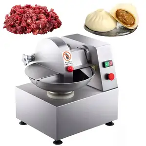 Automatic beef pork meat emulsify bowl cutting machine mincer onion vegetable bowl chopper chopping machine meat bowl cutter