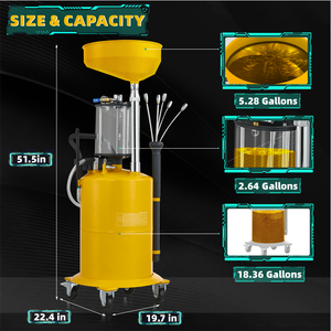 Innovative <span class=keywords><strong>Autotools</strong></span> 70L pneumatischer Ölextraktor Auto Autoabfall-Öl-Absaugungs-Sammler und Extraktor Ölwechsler Made in China - Product Image 3