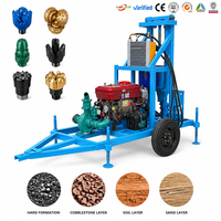 Mini Foreuse Hydraulique Portable pour Puits d'Eau, 100m-200m, Fournisseur Chinois, Meilleur Prix