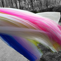 Nœuds de chaise en tulle à pois suisses, nœuds de dossier de chaise en organza, housses de chaise en voile pour la décoration de mariages, banquets, fêtes et événements