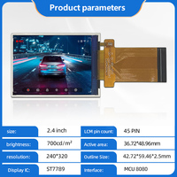 Modul Display LCD TFT IPS ST7789 resolusi 2.4*240 320 inci dengan antarmuka MCU 8080