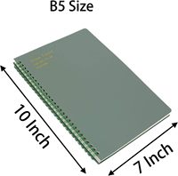 Carnet de notes A5 minimaliste personnalisé à reliure à spirale B5 Bloc-notes College Ruled Journals for Business ou School Gifts and Supplies