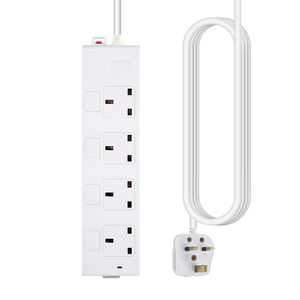 Anh 3M mở rộng dây đa cắm Outlet 13A 4way mở rộng ổ cắm đồng bảng điện 250V Power Strip Đối với trang chủ với ukca - Product Image 1