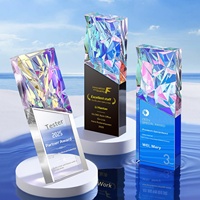 Nouveau trophée en cristal haut de gamme CM-01 UV, sur mesure, pour récompense de réunion annuelle, médaille d'autorisation d'entreprise, souvenir créatif et élégant