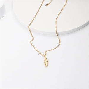 Collier en acier inoxydable plaqué or 18 carats, prière religieux, pendentif de la vierge marie, pour hommes et femmes - Product Image 4