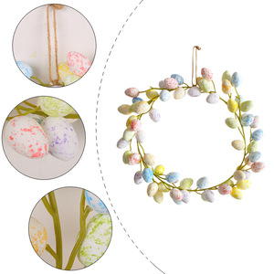 2024 créatif 36cm guirlande d'oeufs de pâques décoration de fête en latex avec modèle chaud idée <span class=keywords><strong>cadeau</strong></span> de pâques dans un emballage de sac - Product Image 4