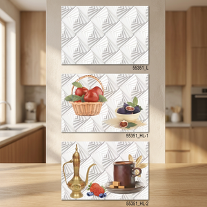 Carreaux muraux en céramique imprimés HD 300x450mm, brillants et émaillés, design moderne pour cuisine et salle de bain - Product Image 4