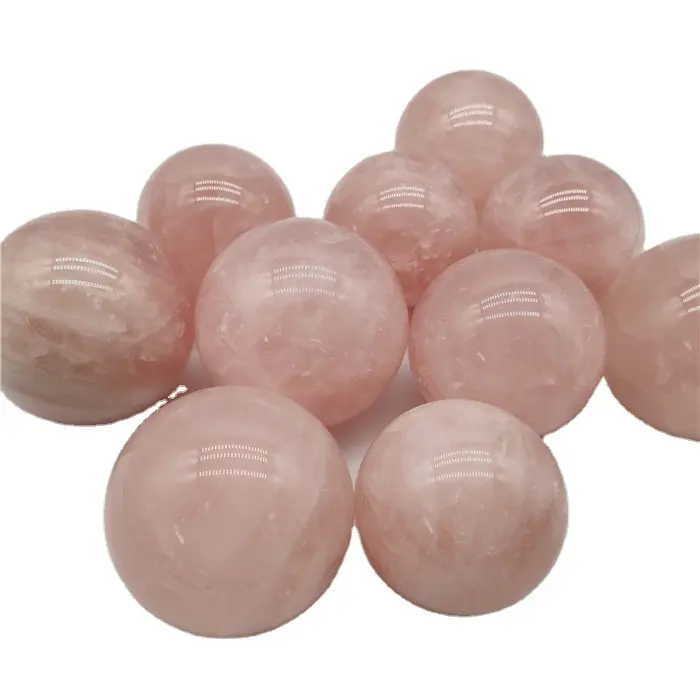 Goedkope Prijs Natuurlijke Rozenkwarts Crystal Ballen Stone Spheres Voor Kristal Ambacht