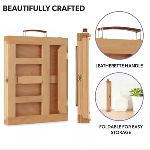 Caballete de Madera Ajustable para Artistas, Caballete de Escritorio de Madera de Haya con Paleta para Estudiantes de Arte - Product Image 3