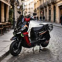 Moto électrique sportive pour adultes 72V 2000W, moto haute vitesse à double usage pour les trajets quotidiens et la livraison professionnelle
